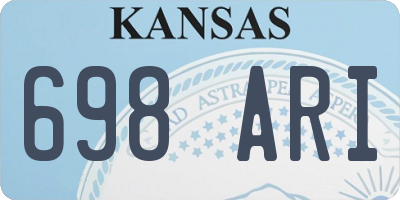 KS license plate 698ARI