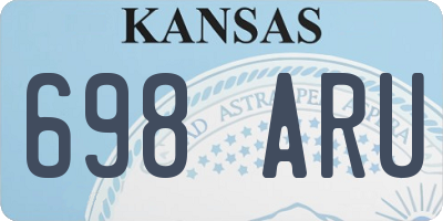 KS license plate 698ARU