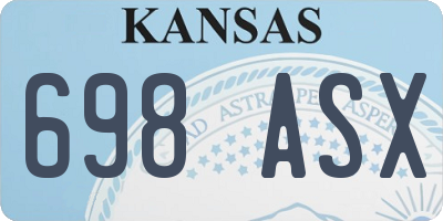KS license plate 698ASX
