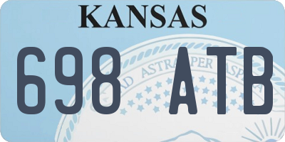 KS license plate 698ATB