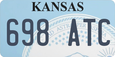 KS license plate 698ATC