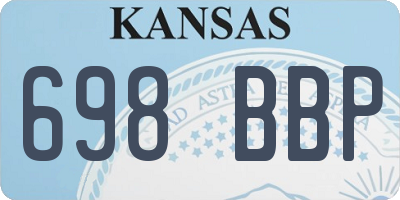 KS license plate 698BBP