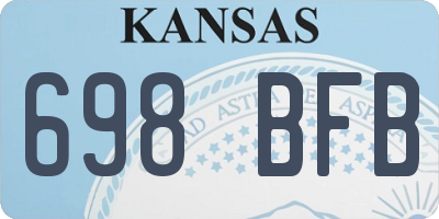 KS license plate 698BFB