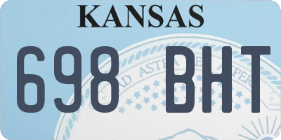 KS license plate 698BHT