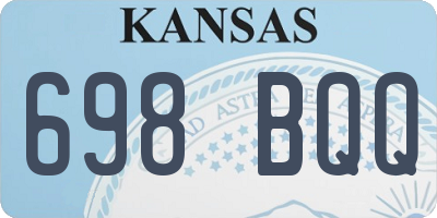 KS license plate 698BQQ