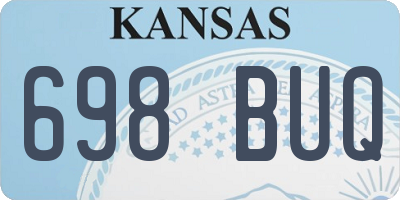 KS license plate 698BUQ