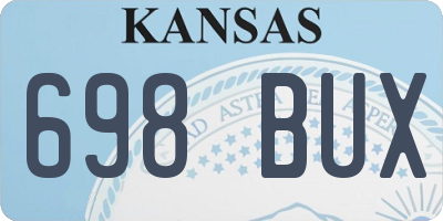KS license plate 698BUX