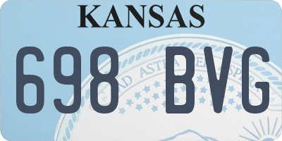 KS license plate 698BVG