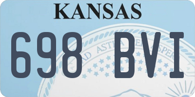 KS license plate 698BVI