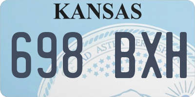 KS license plate 698BXH