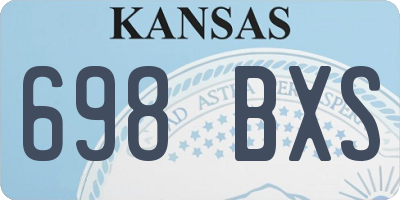 KS license plate 698BXS