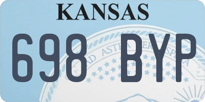 KS license plate 698BYP