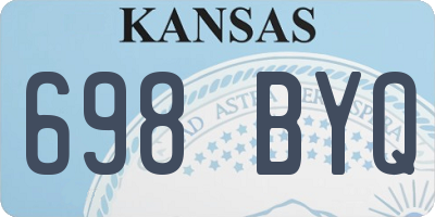 KS license plate 698BYQ