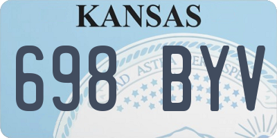KS license plate 698BYV