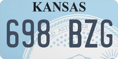 KS license plate 698BZG