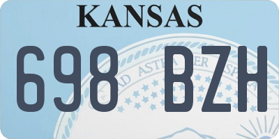 KS license plate 698BZH