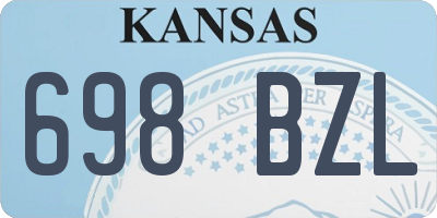 KS license plate 698BZL