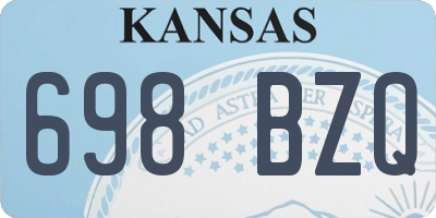 KS license plate 698BZQ