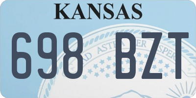 KS license plate 698BZT