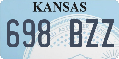 KS license plate 698BZZ