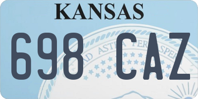 KS license plate 698CAZ