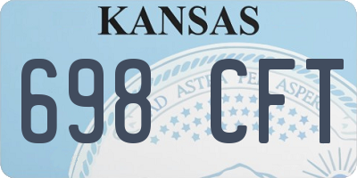 KS license plate 698CFT