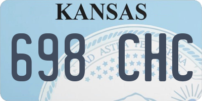 KS license plate 698CHC