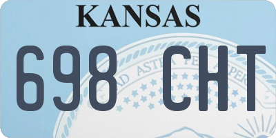 KS license plate 698CHT