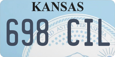 KS license plate 698CIL