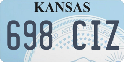 KS license plate 698CIZ