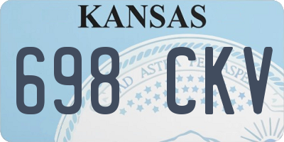 KS license plate 698CKV