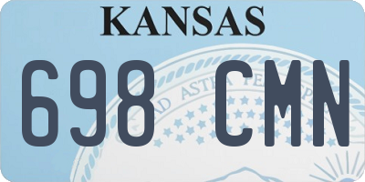 KS license plate 698CMN