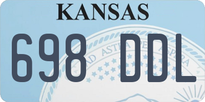 KS license plate 698DDL