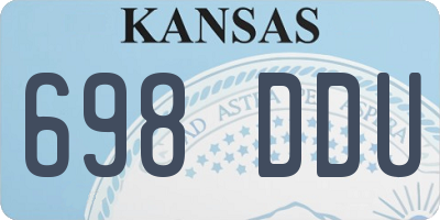 KS license plate 698DDU