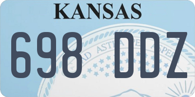 KS license plate 698DDZ