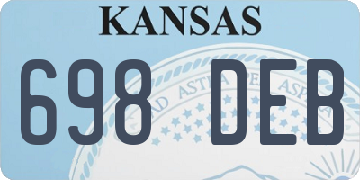 KS license plate 698DEB