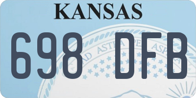 KS license plate 698DFB