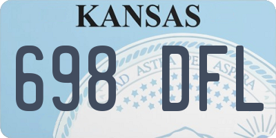 KS license plate 698DFL