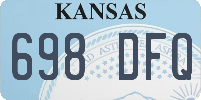 KS license plate 698DFQ