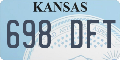 KS license plate 698DFT