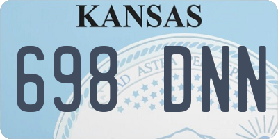 KS license plate 698DNN