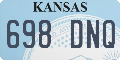 KS license plate 698DNQ