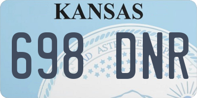 KS license plate 698DNR