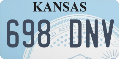 KS license plate 698DNV
