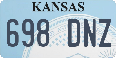KS license plate 698DNZ