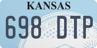 KS license plate 698DTP
