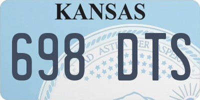 KS license plate 698DTS