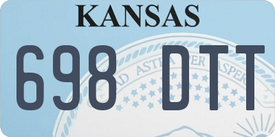 KS license plate 698DTT