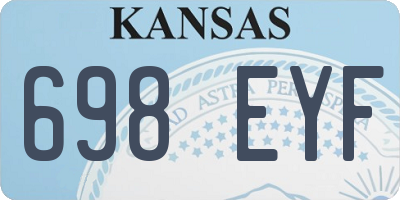 KS license plate 698EYF