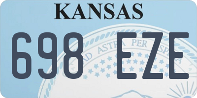 KS license plate 698EZE